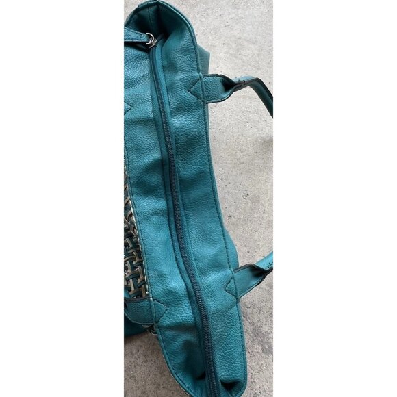 Vintage Style & Co. Sling Woven Blue Large Shoulder Bag Tote Women’s Purse - Picture 12 of 16